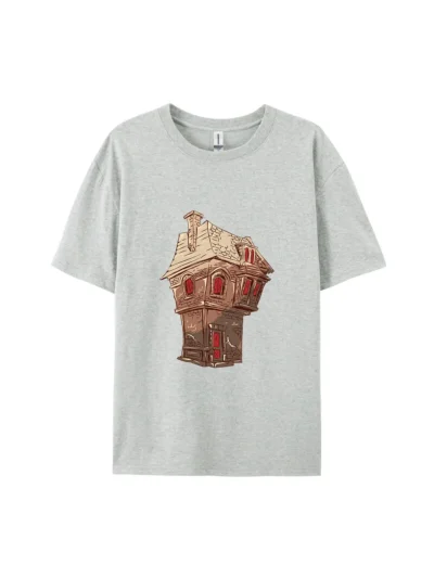 Cartoon Fantasy Cottage Style C Graphic Tee