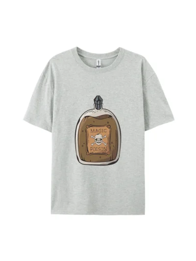 Cartoon Magic Poison Bottle Graphic Tee