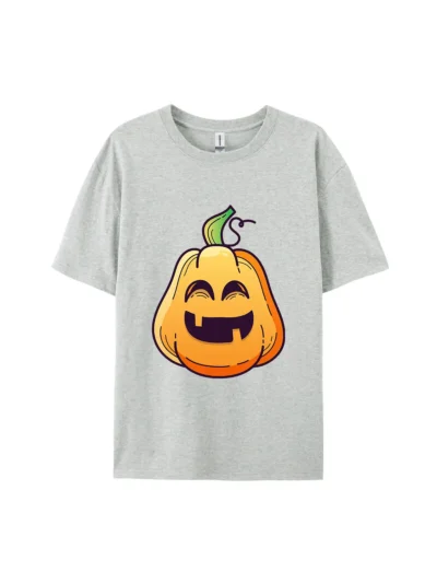 Cartoon Pumpkin Head Style D Graphic Tee