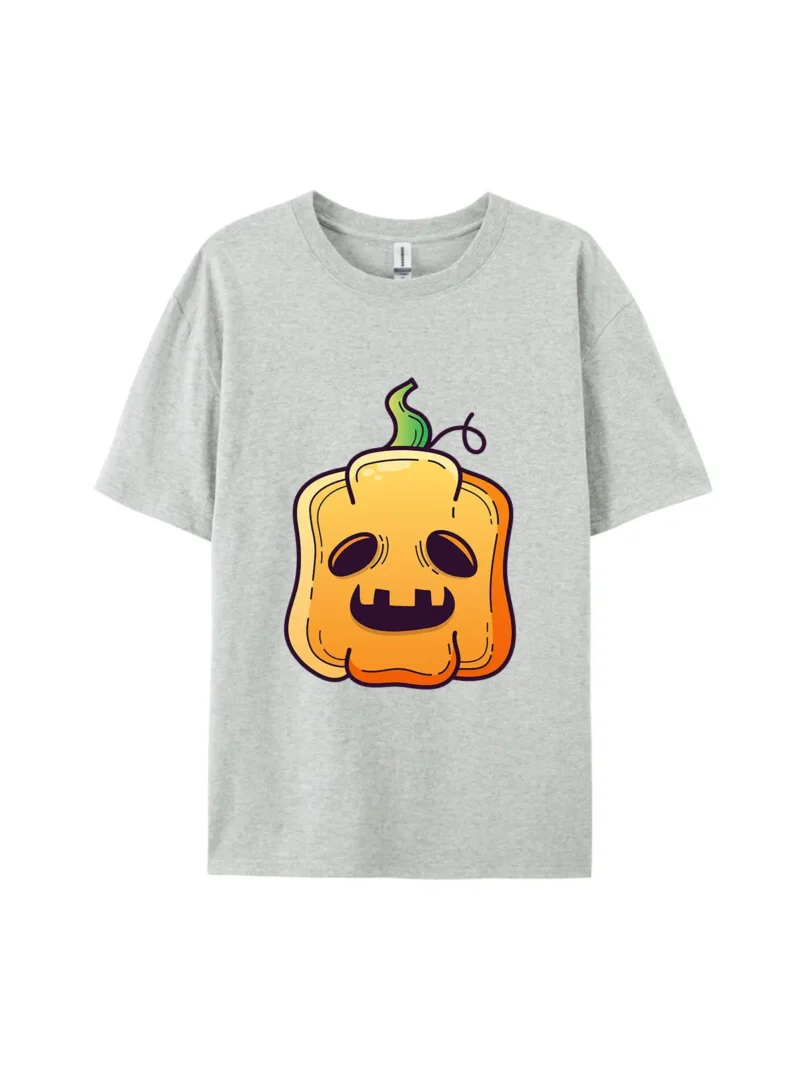 Cartoon Pumpkin Head Style E Graphic Tee