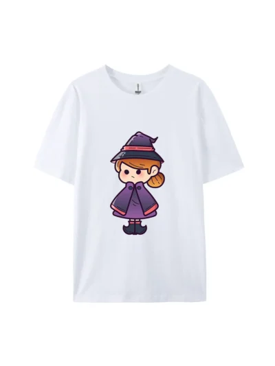 Halloween Cartoon Witch Graphic Tee