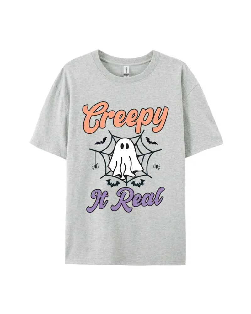 Halloween Creepy It Real Ghost Graphic Tee