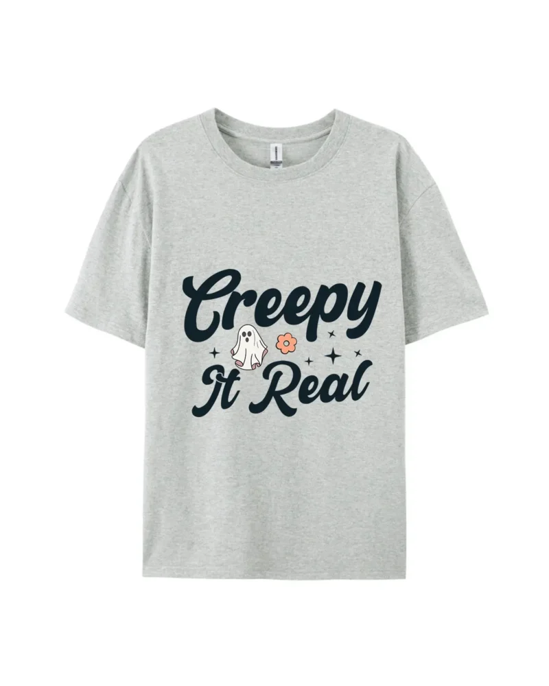 Halloween Creepy It Real Ghost Style A Graphic Tee