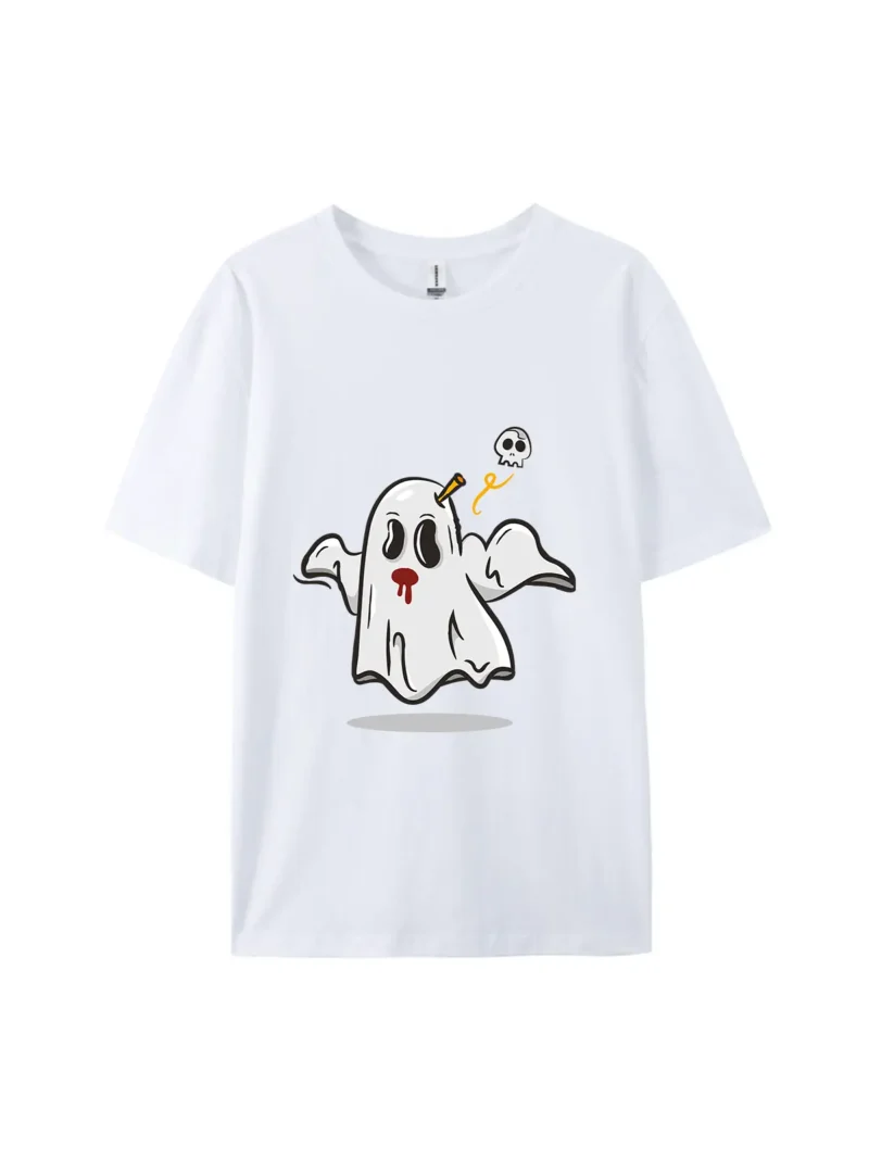 Halloween Ghost Element A Graphic Tee - Image 4