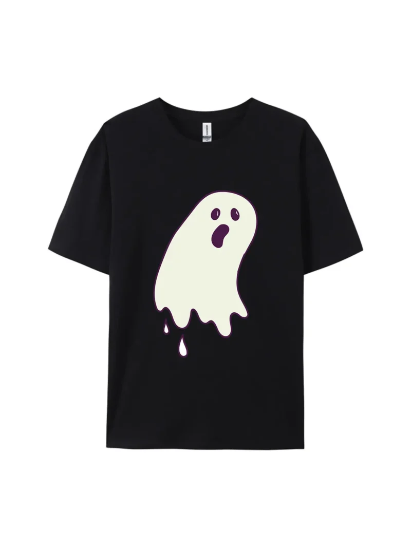 Halloween Ghost Element B Graphic Tee - Image 2