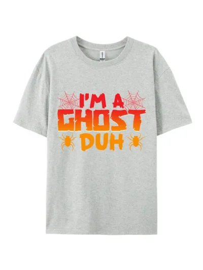 Halloween I'm A Ghost Duh Graphic Tee