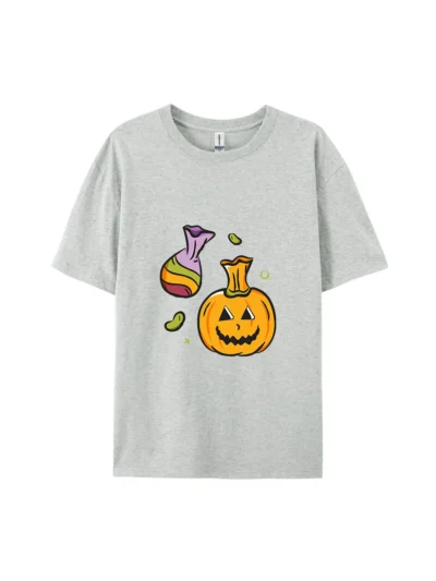 Halloween Pumpkin & Candy Bag Graphic Tee