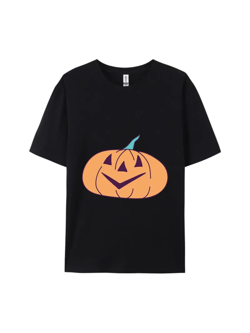 Cartoon Pumpkin Style A Graphic Tee - Image 2