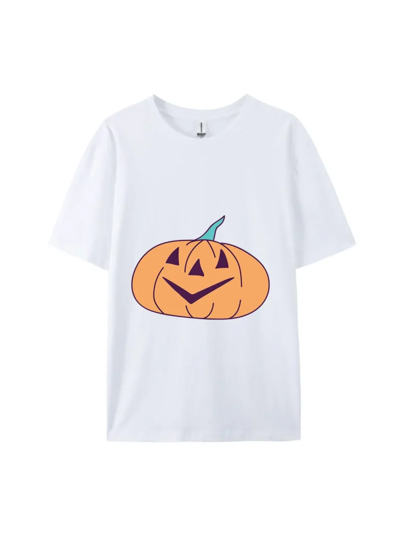 Cartoon Pumpkin Style A Graphic Tee - Image 4