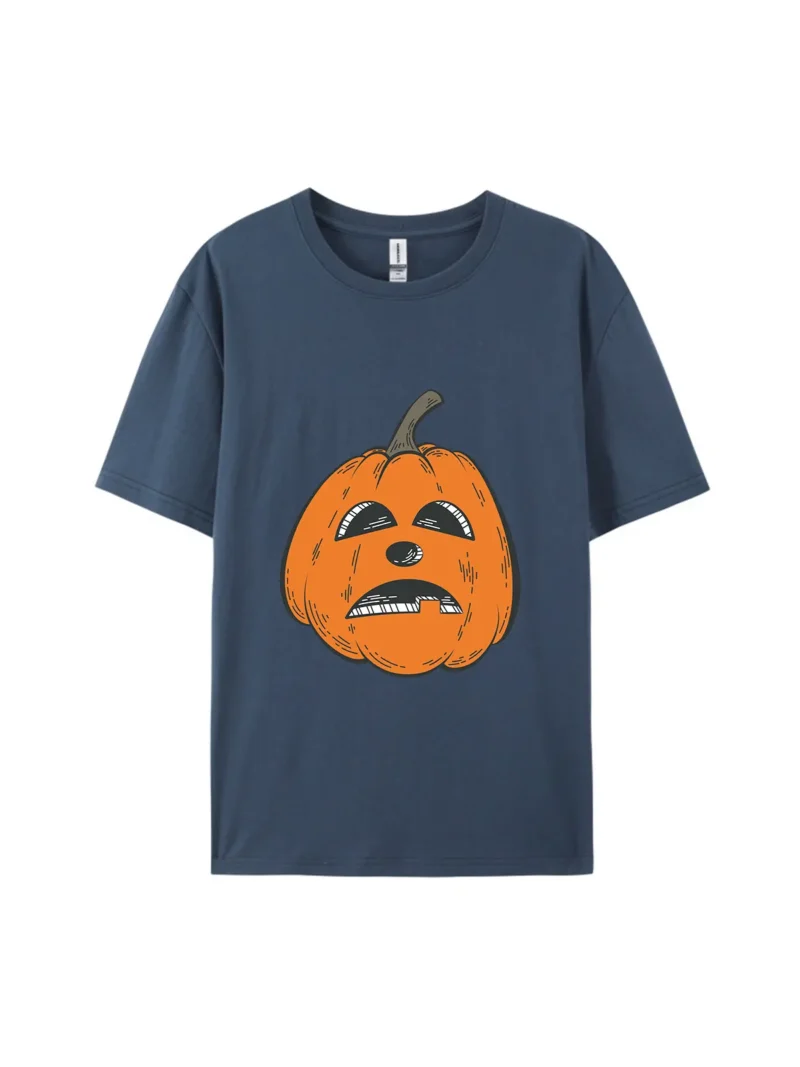 Halloween Pumpkin Style B Graphic Tee - Image 3
