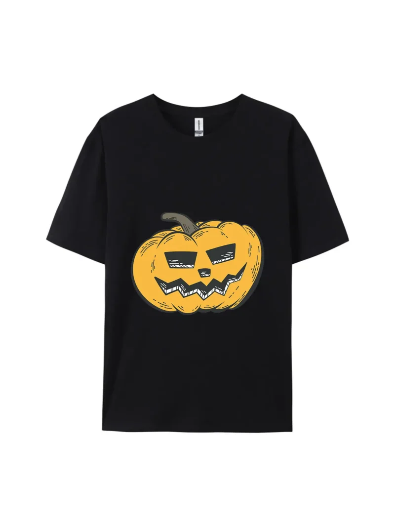 Halloween Pumpkin Style C Graphic Tee - Image 2