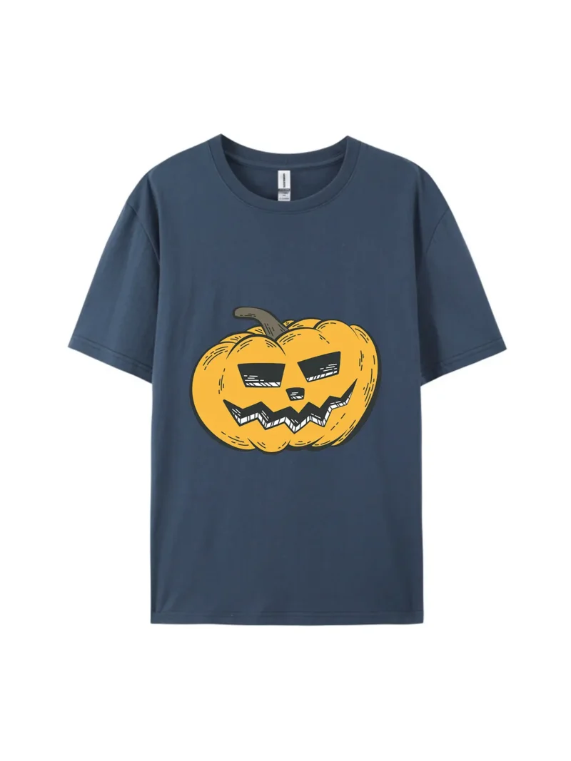 Halloween Pumpkin Style C Graphic Tee - Image 3