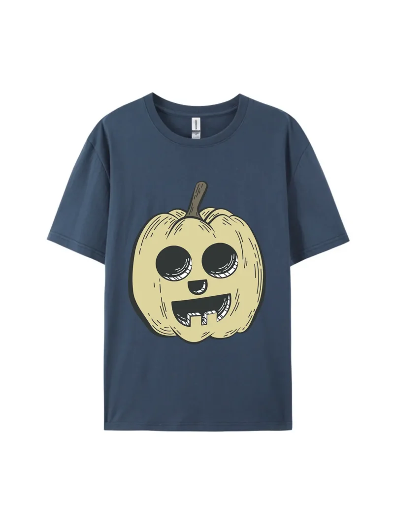 Halloween Pumpkin Style E Graphic Tee - Image 3