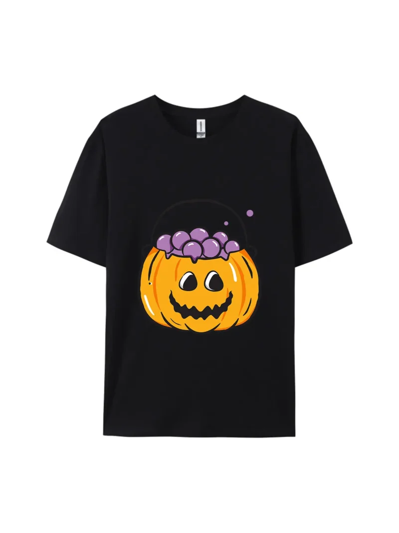 Halloween Pumpkin Style I Graphic Tee - Image 2