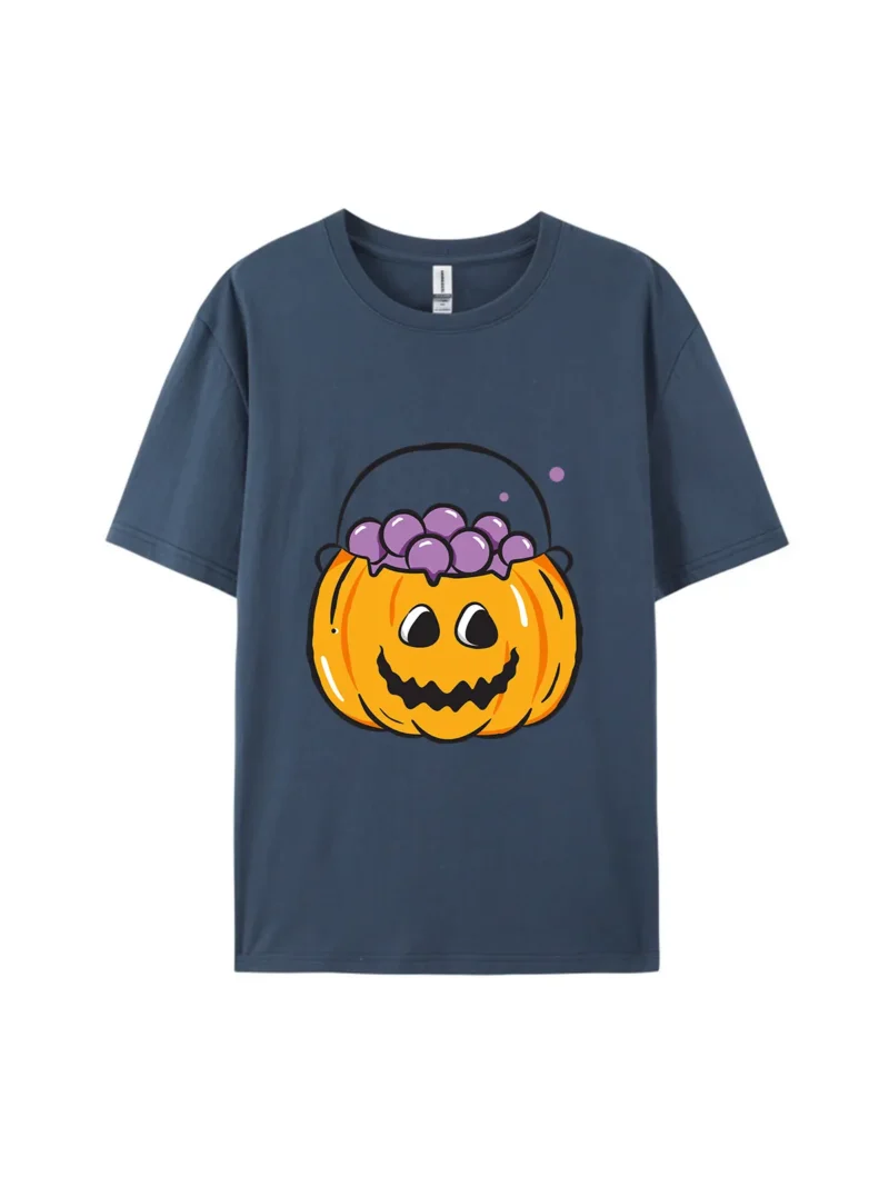 Halloween Pumpkin Style I Graphic Tee - Image 3