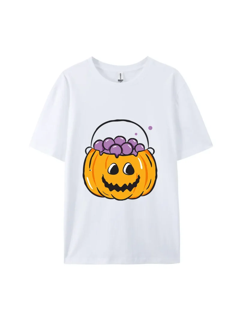 Halloween Pumpkin Style I Graphic Tee - Image 4