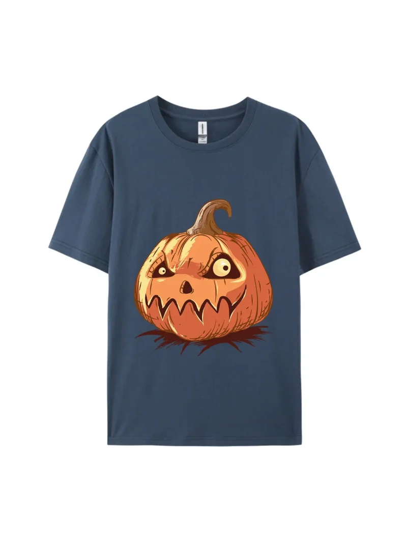 Halloween Spooky Pumpkin Graphic Tee - Image 3