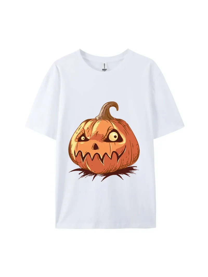Halloween Spooky Pumpkin Graphic Tee - Image 4