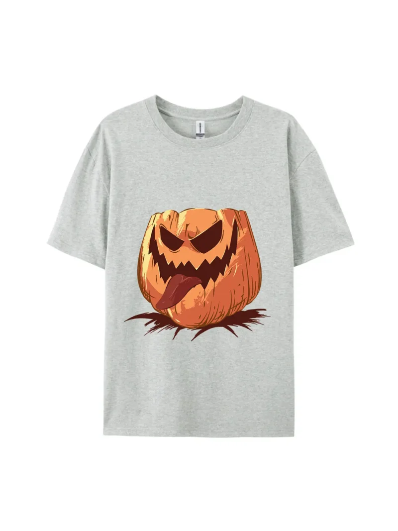 Spooky Pumpkin With Tongue Graphic Tee