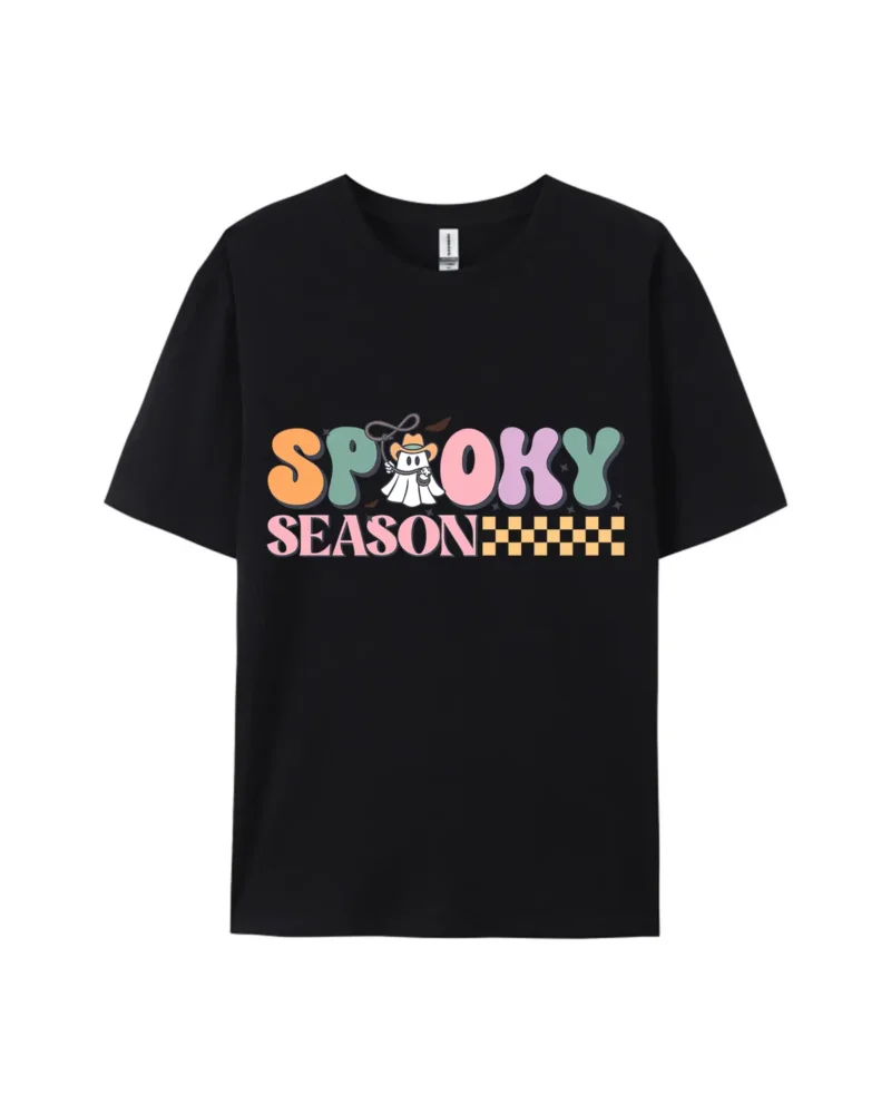 Halloween Spooky Season Ghost Style D Graphic Tee