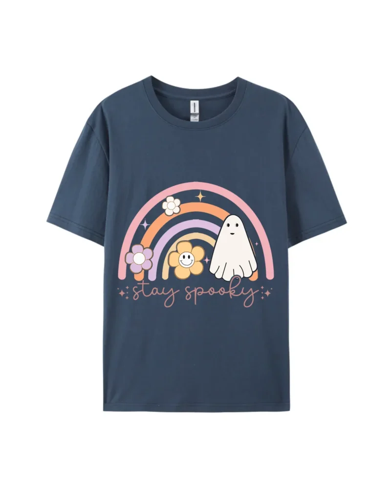 Halloween Stay Spooky Ghost Graphic Tee - Image 2