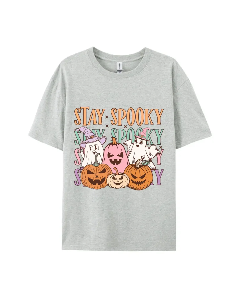 Stay Spooky Ghost Pumpkin Graphic Tee