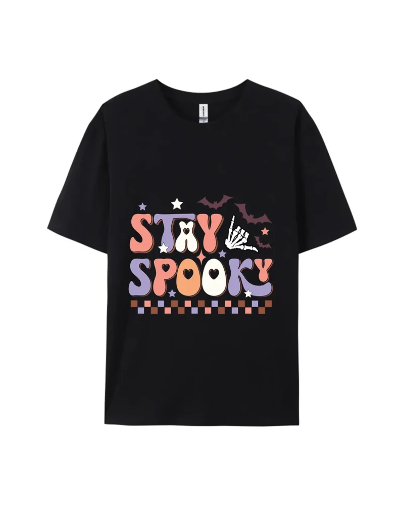 Halloween Stay Spooky Style A Graphic Tee - Image 2
