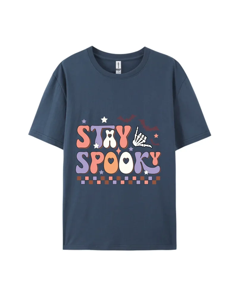 Halloween Stay Spooky Style A Graphic Tee - Image 3