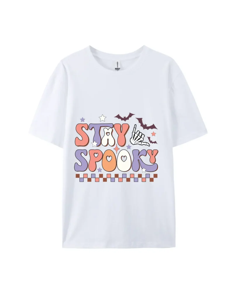 Halloween Stay Spooky Style A Graphic Tee - Image 4