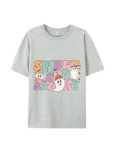 Sweet & Spooky Ghost Cupcake Graphic Tee