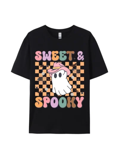 Halloween Sweet & Spooky Ghost Graphic Tee