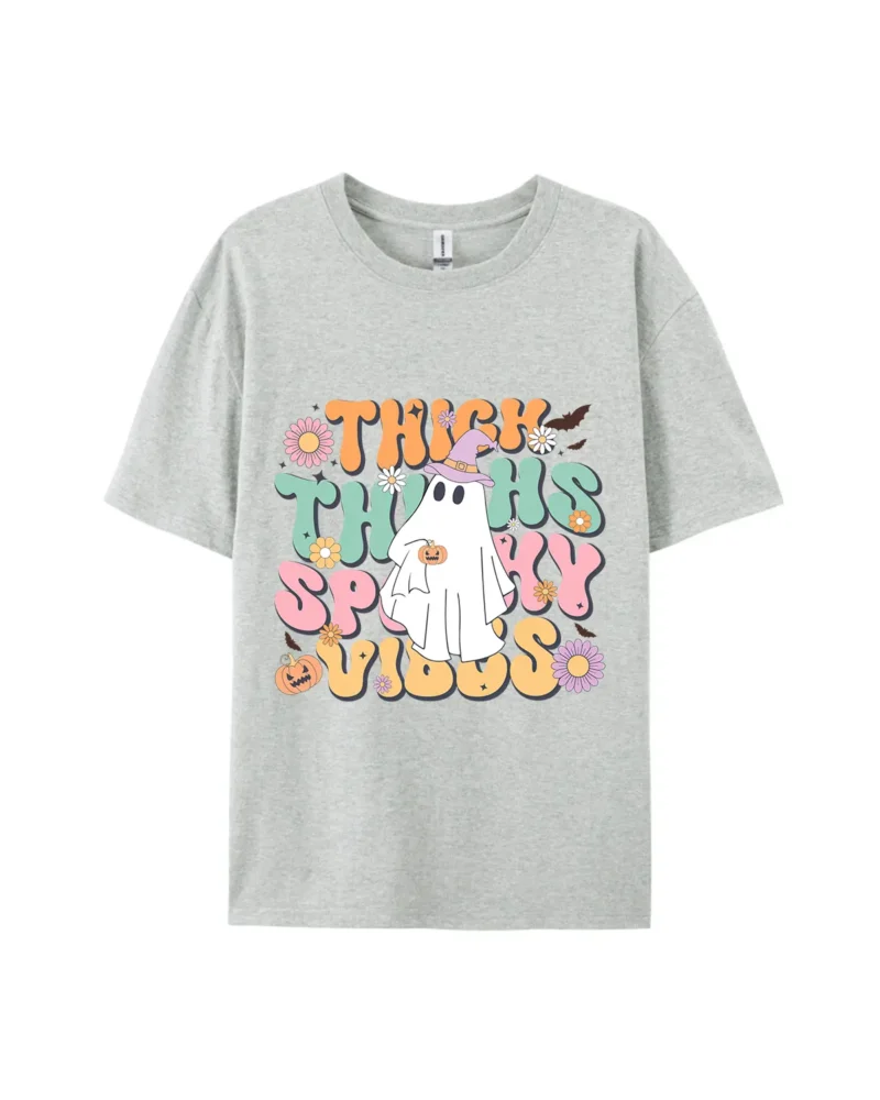 Thick Thighs Spooky Vibes Style A Graphic Tee