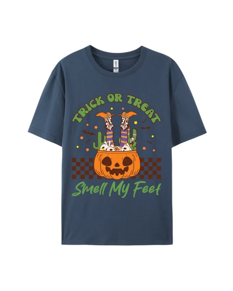 Trick Or Treat Smell My Feet Graphic Tee - Image 3