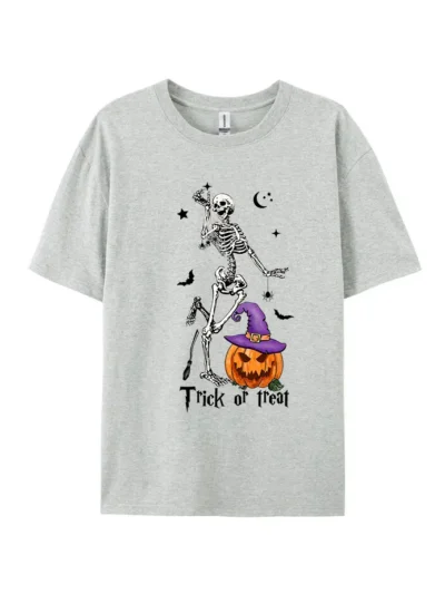 Trick or Treat Skeleton Graphic Tee