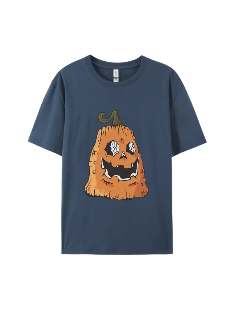 Halloween Vintage Pumpkin Graphic Tee - Image 3