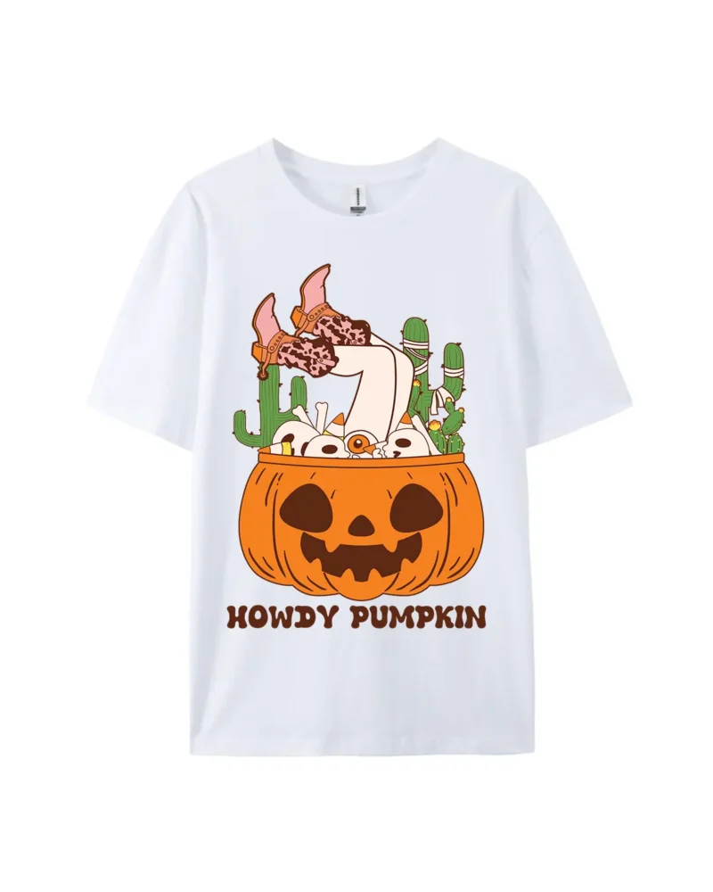 Western Fun Pumpkin Graphic Tee - Image 4