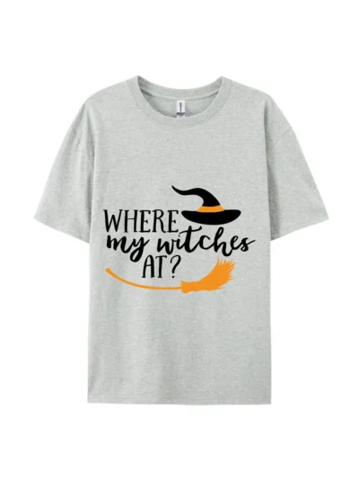 Halloween Where My Witches At Graphic Tee