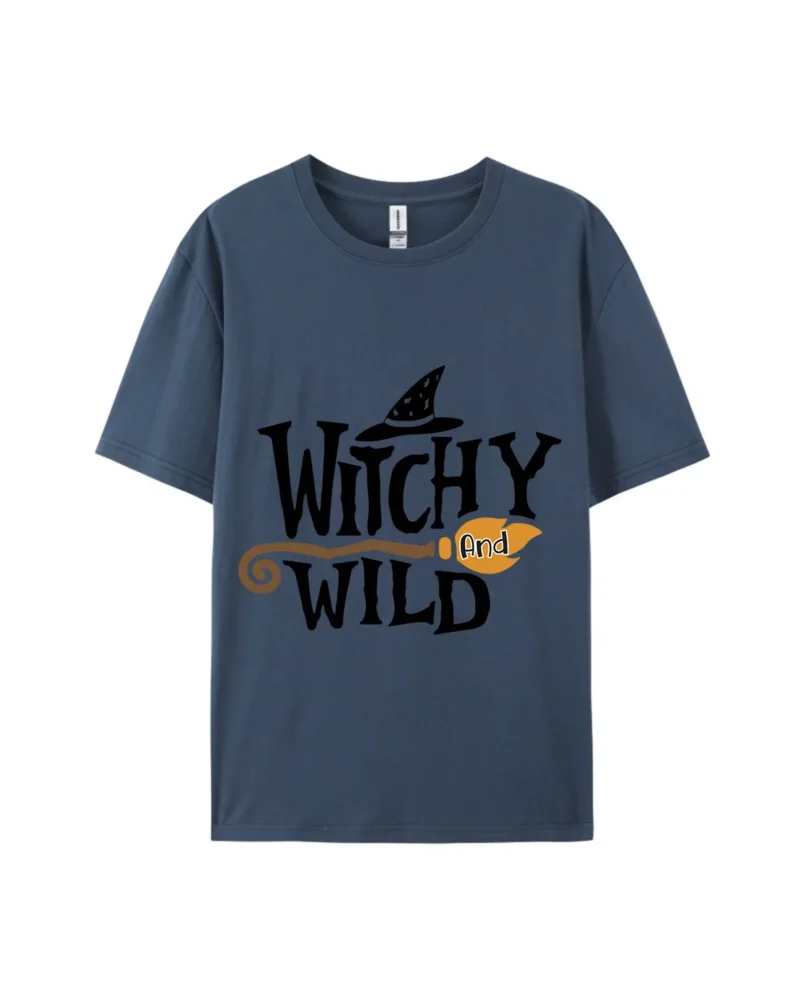 Witchy And Wild Witch Hat Graphic Tee - Image 3