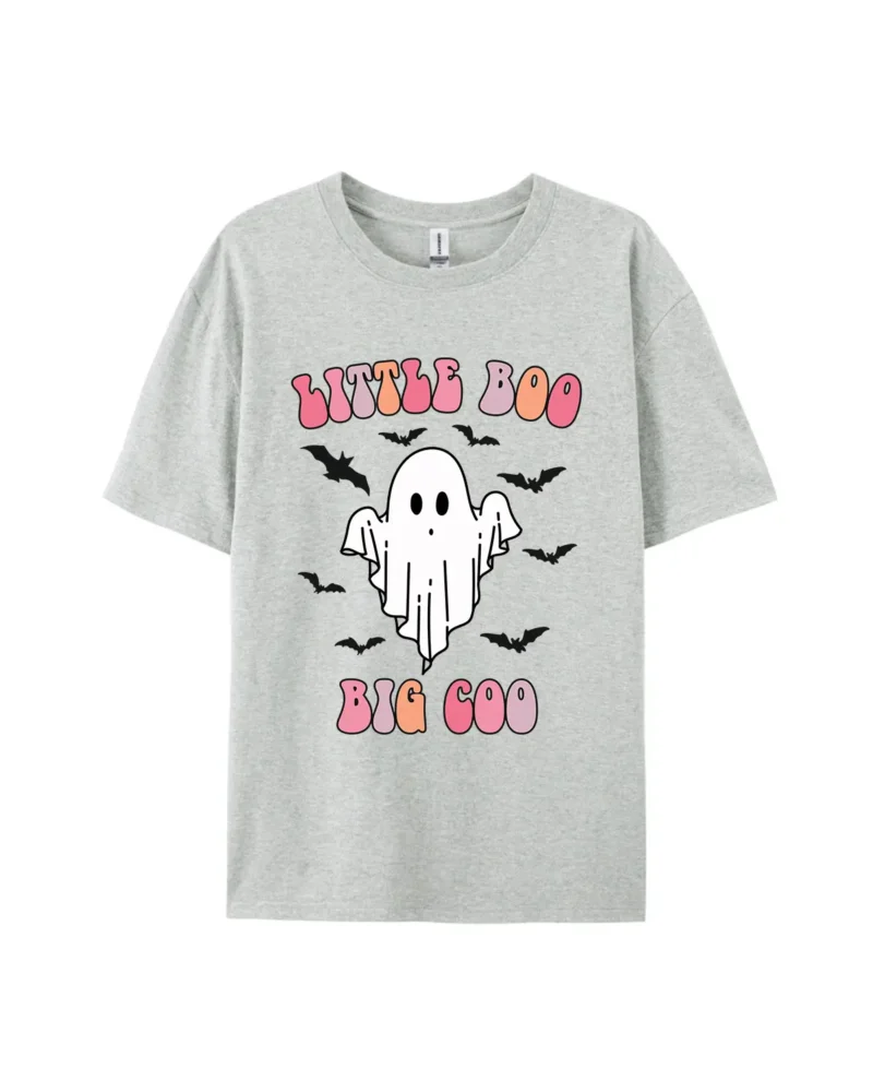 Halloween“Little Boo Big Coo”Ghost Graphic Tee