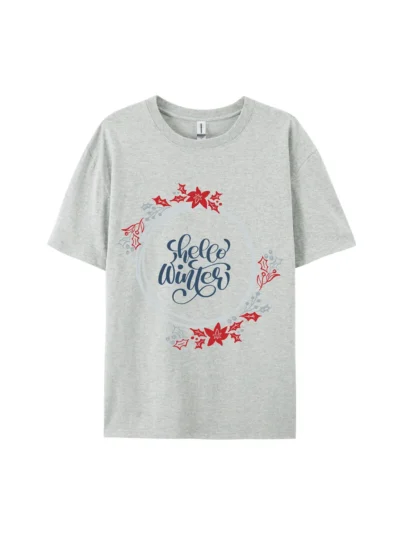Hello Winter Fashion Graphic Tee For Women Men