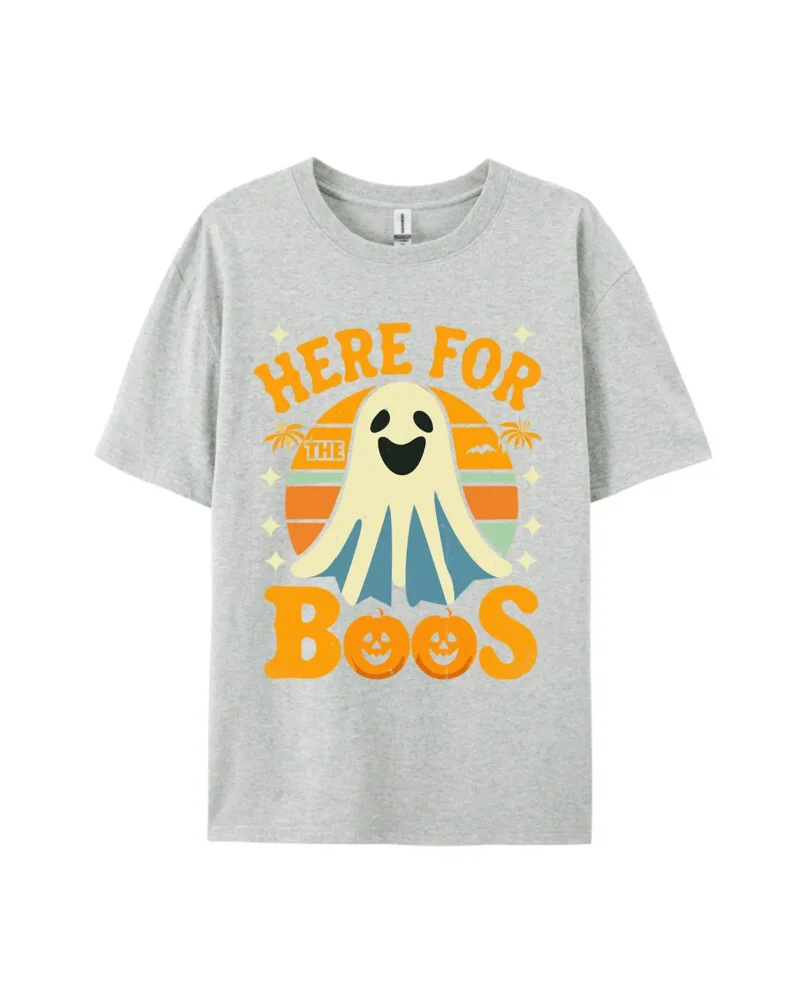 Here For The Boos Style B Graphic Tee - Image 3