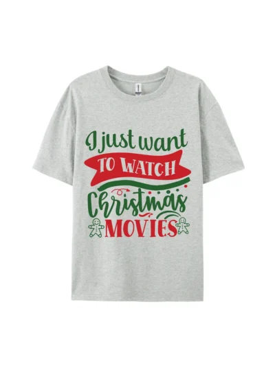 Watch Christmas Movies Graphic Tee For Women Men