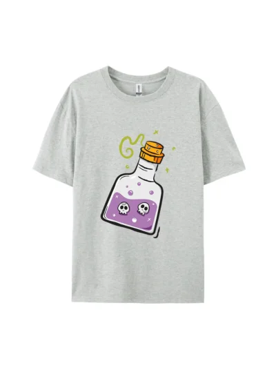 Halloween Potion Bottle Skulls A Graphic Tee