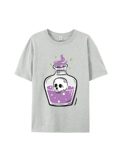 Halloween Potion Bottle Skulls Style G Graphic Tee