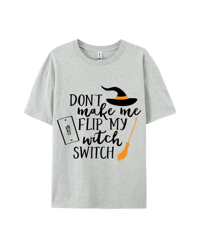 Don't Make Me Flip My Witch Graphic Tee - Image 3