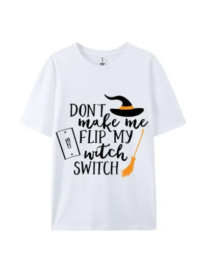 Don't Make Me Flip My Witch Graphic Tee