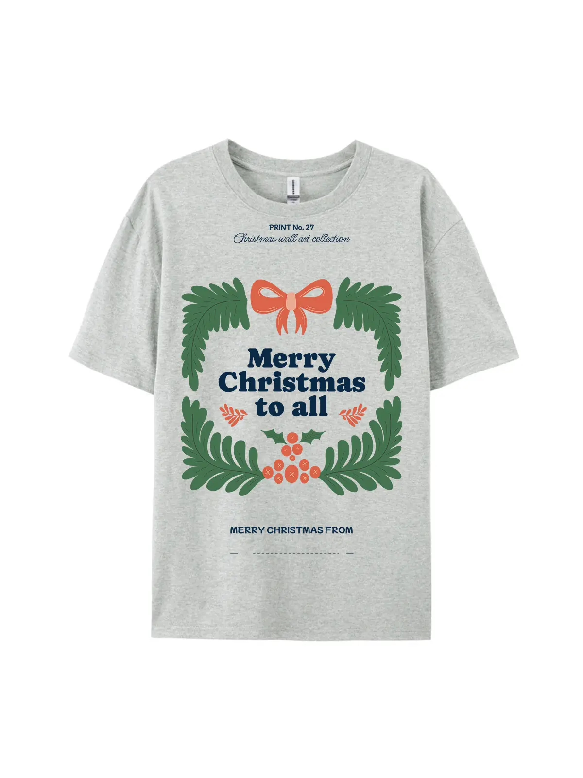 Merry Christmas To All Graphic Tee For Women Men