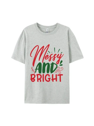 Messy And Bright Graphic Tee For Women Men