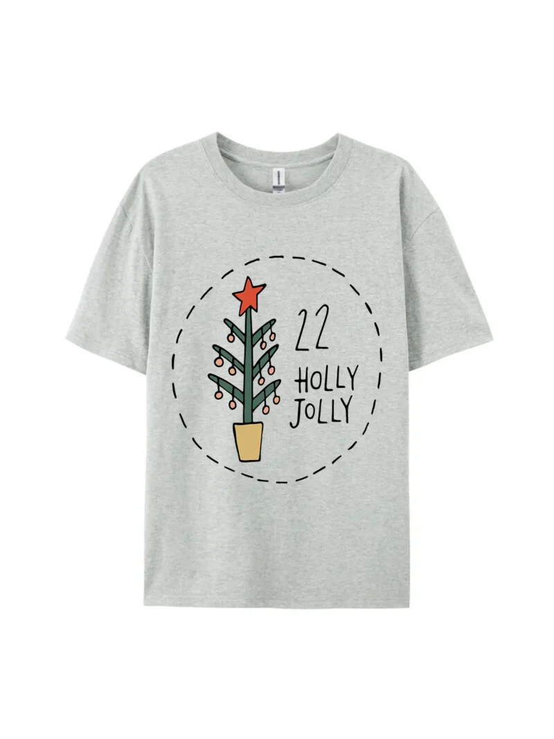 #22 Holly Jolly Christmas Tree Graphic Tee