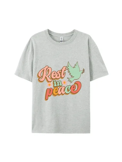 Rest In Peace Dove Graphic Tee For Women Men